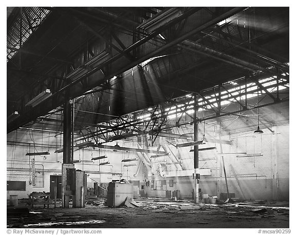 Light Rays, Uniroyal Tire Factory, California, 1981.  ()